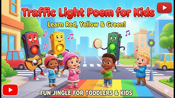 Traffic Light Poem for Kids | Learn Red, Yellow & Green! | Fun Jingle for Toddlers & Kids