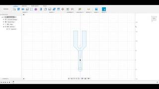 2# Sketch a tuning fork tutorial || Fusion 360
