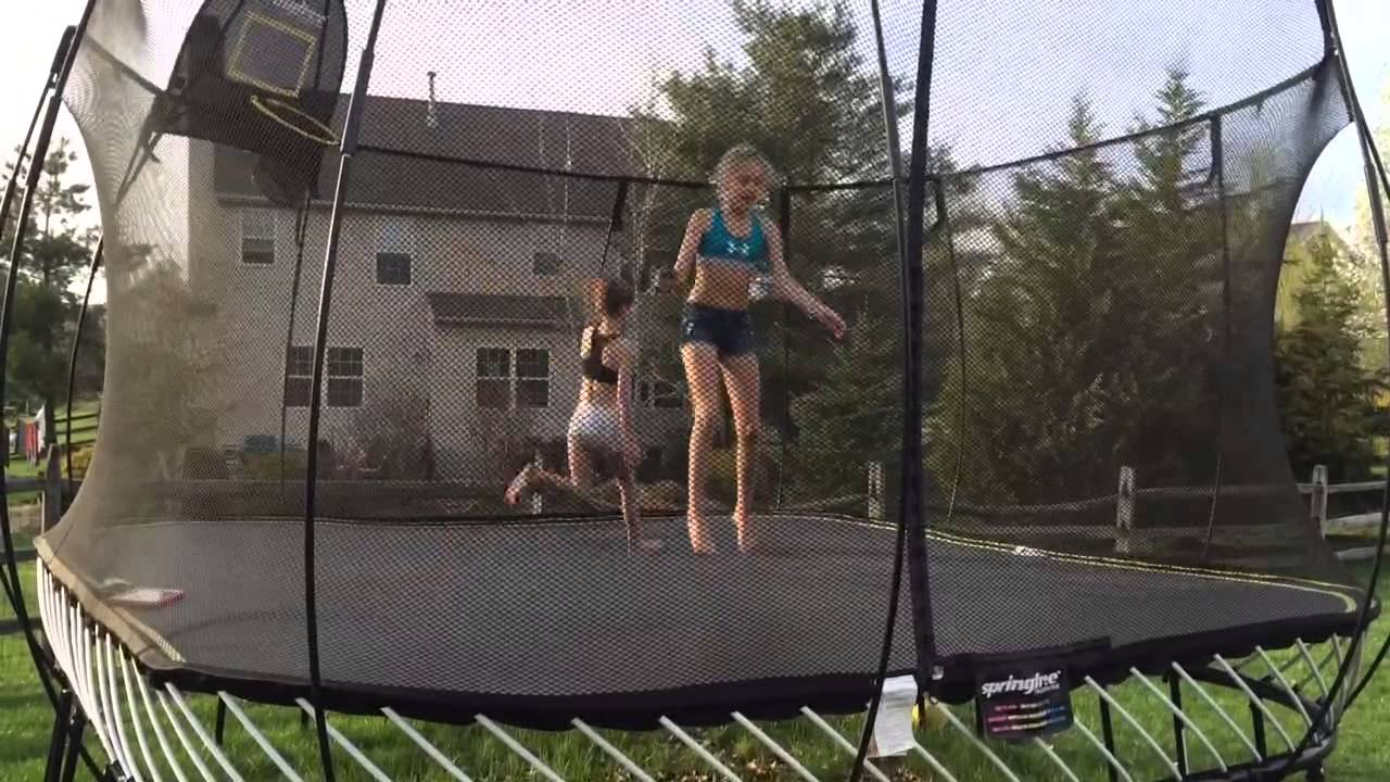 Riley & Emma trampoline - YouTube