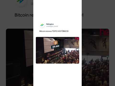 Bitcoin renova TOPO HISTÓRICO 🚀