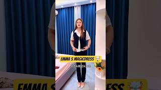 Emma Made A Magicdress 🤯mini wood toy- woodworking art skill/wood hand#shorts