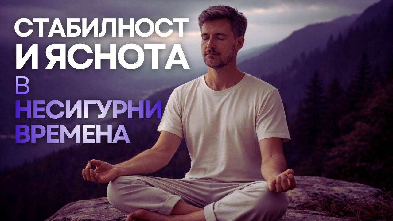 Водена медитация за стабилност и яснота в несигурни времена – успокояване на тревожността