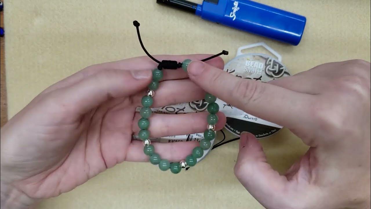 How to make a macrame slide knot bracelet YouTube