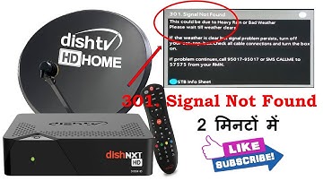 301 Signal Not Found Dish TV I Dish TV signal setting I Signal not found I #tipswithashish