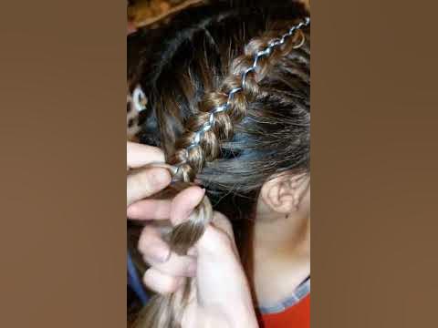 cut hair braid with ribbon/ bantli örgu/sevimli lentli horuk - YouTube