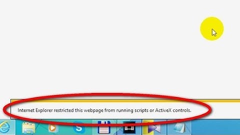 How to Enable Scripts in Internet Explorer