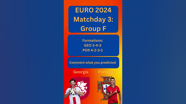 GEORGIA VS PORTUGAL EURO 2024 | MATCHDAY 3 GROUP F (JUNE 26) 🇵🇹 🇬🇪