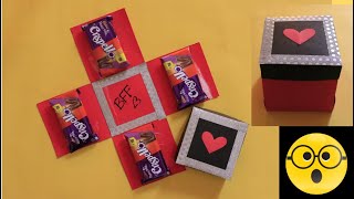 Chocolate Explosion Box Tutorial | Valentine Gift Box Idea | DIY Surprise Gift Box