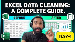 Excel Data Cleaning Full Tutorial 🚀 | Start Data Analysis (Day 1)