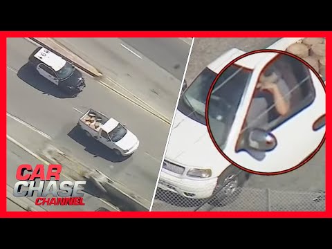 FULL CHASE: Police pursuit ends in a standoff after driver evades PIT maneuvers | Car Chase Channel