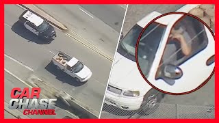 FULL CHASE: Police pursuit ends in a standoff after driver evades PIT maneuvers | Car Chase Channel