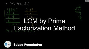 LCM by Prime Factorization Method, Math Lecture | Sabaq.pk