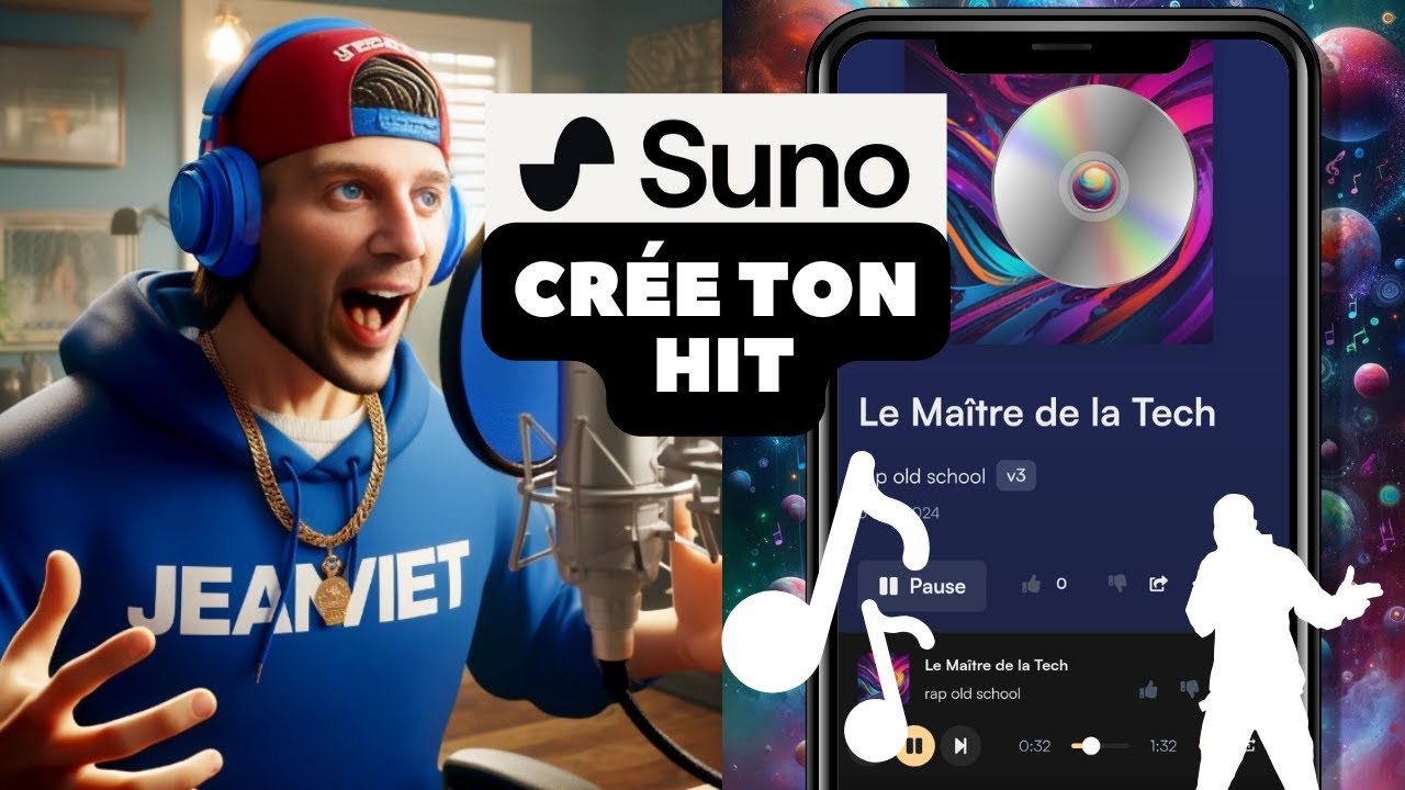 SUNO AI V3  Cre ta chanson personnalise avec lIA gratuitement   Tuto