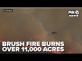 Everglades brush fire burns through 11,000 acres