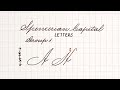 Spencerian Penmanship for beginners | Capital Letters | How to write in Spencerian script | Part 3