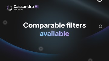 Cassandra AI - Advanced Valuation Console - Comparable filters available