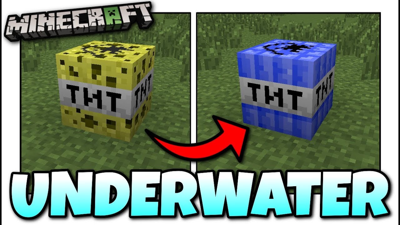 Minecraft - HOW TO MAKE UNDERWATER TNT [ Tutorial ][ Chemestry ] MCPE /  Xbox / Bedrock