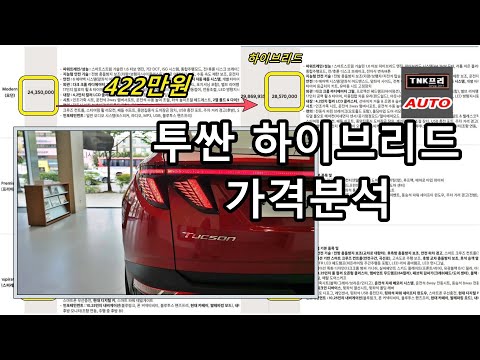 투싼 하이브리드 NX4 가격 분석, 쏘렌토 하이브리드 가격참조 /개인의견입니다. ( 2021 Hyundai <strong>Tucson</strong> Hybrid )