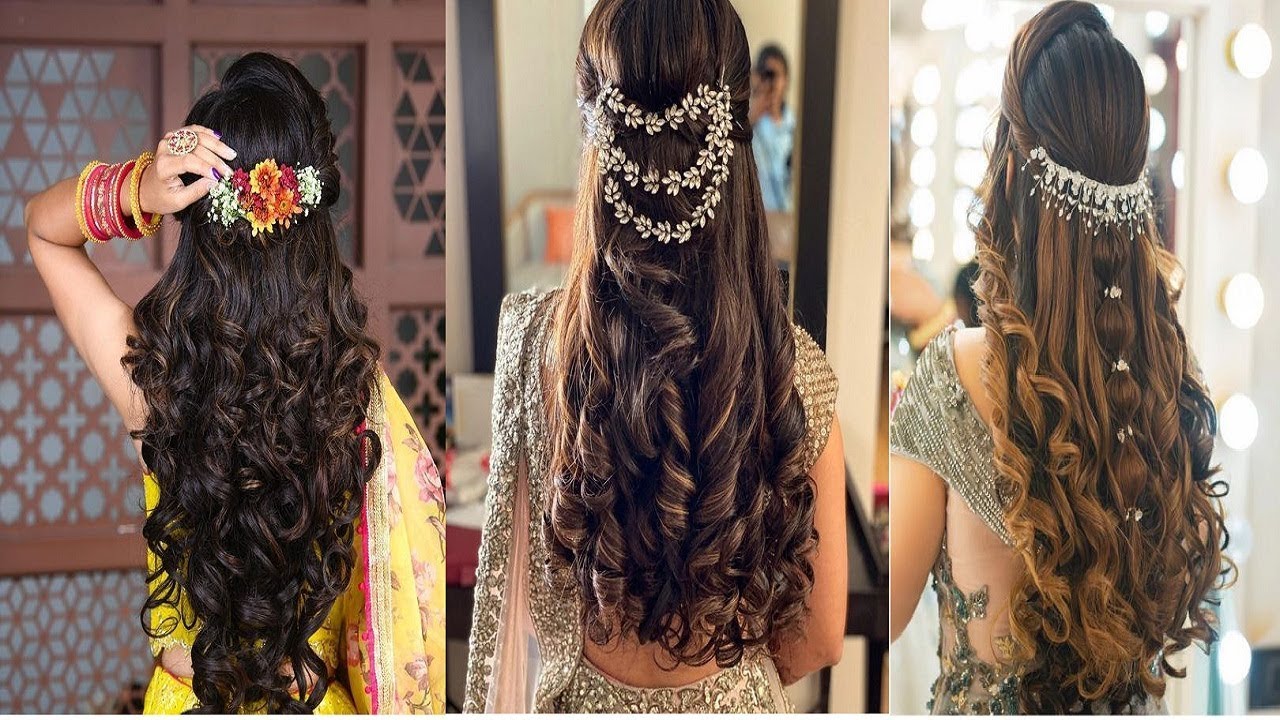 5 Easy Front Hairstyles || Bridal hairstyle || Engagement Hairstyle || Party  Hairstyles | 5 Easy Front Hairstyles || Bridal hairstyle || Engagement  Hairstyle || Party Hairstyles | By WinsomebySimranFacebook