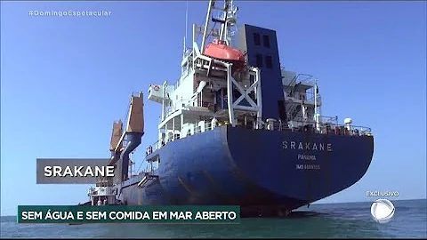 O que a tripulação comia quando a fome atingiu o navio?