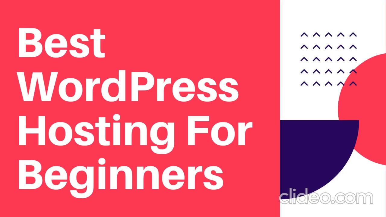 Best Wordpress Hosting For Beginners - YouTube