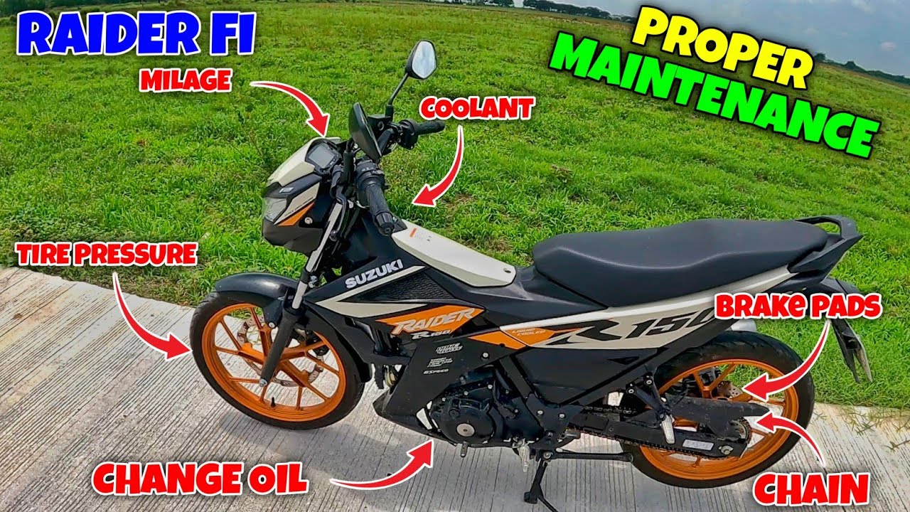 TAMANG PAG MAINTENANCE NG RAIDER FI!