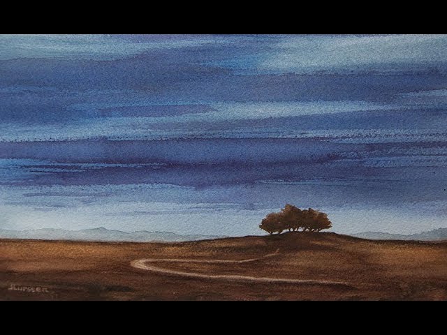 Watercolor - Painting The Night Sky - YouTube