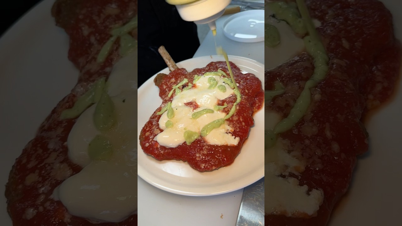 16 OZ BONE-IN VEAL CHOP PARM from Casa Stellina in Farmingdale, NY on Long Island! 🍗🔥 #DEVOURPOWER