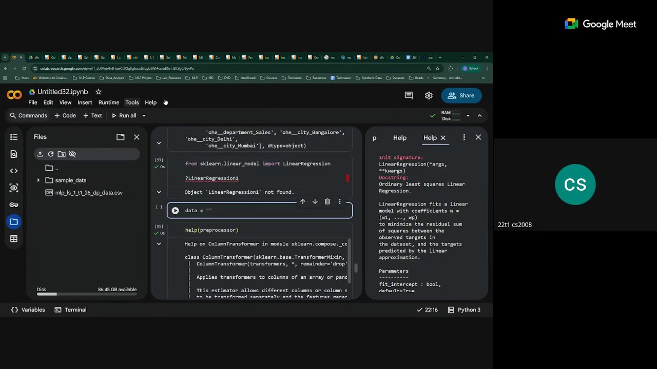 MLP Live session | Week 2