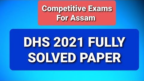 DHS Fully Solved Exam Paper 03/01/2021