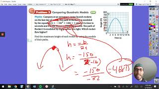Alg 2 Section 4 3 Modeling with Quadratic Functions Part 1