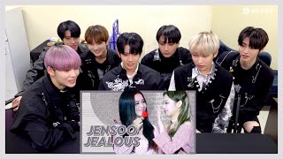 ENHYPEN reaction to Blackpink JENSOO JEALOUS [fanmade]