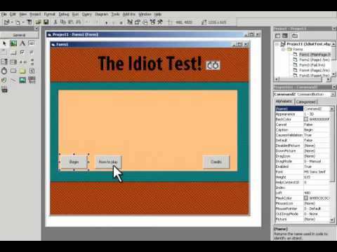 Visual basic 6 : The Idiot Test - SUBSCRIBE!!