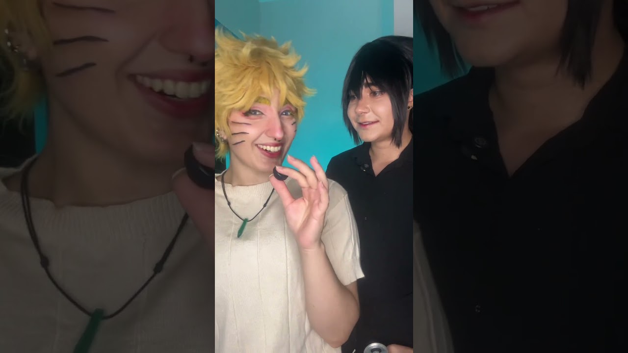 “Eu nunca” com o Naruto e o Sasuke #naruto #sasuke #eununca