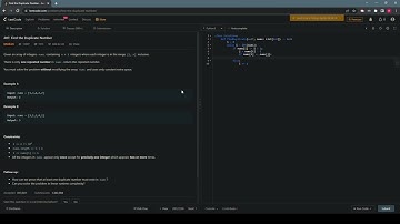 Leetcode Question 287: Find the Duplicate Number