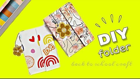 How to make an accordion file | Diy file Folder/Organiser | back to school craft idea #papercrafts