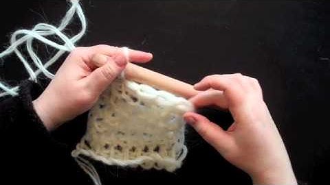Tunisian crochet bind off