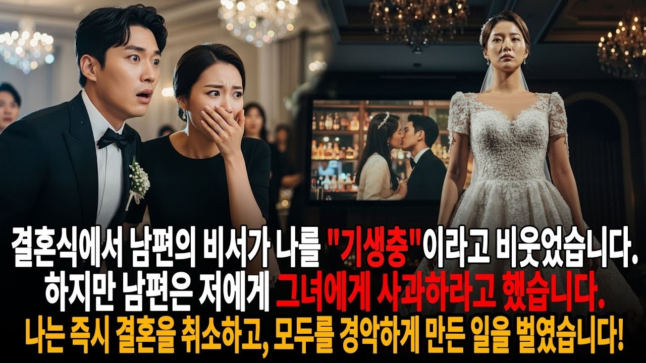 혼식에서 남편의 비서가 나를  기생충 이라고 비웃었습니다  하지만 남편은 저에게 그녀에게 사과하라고 했습니다ㅣ황혼연애ㅣ노후사연ㅣ재혼