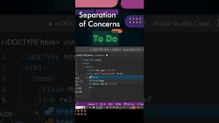 web development, HTML & CSS, Dos and Don'ts : Avoid deprecated Separation of concerns #shorts #short