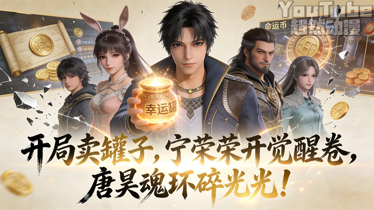 🔥穿越斗罗，绑定幸运罐子系统！罐子能开DNF道具：觉醒卷让宁荣荣武魂进化，世界仪解独孤雁剧毒，强化券让全大陆赌狗疯狂！神战开启，比比东全身魂环强13，唐三双神位傻眼：“这绝对是托！”