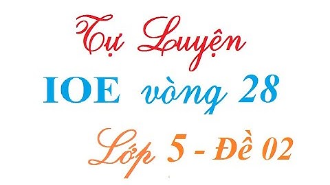 IOE lớp 5 tự luyện vòng 28 Đề 02| Thi IOE lớp 5 tự luyện Học cùng Vịt con