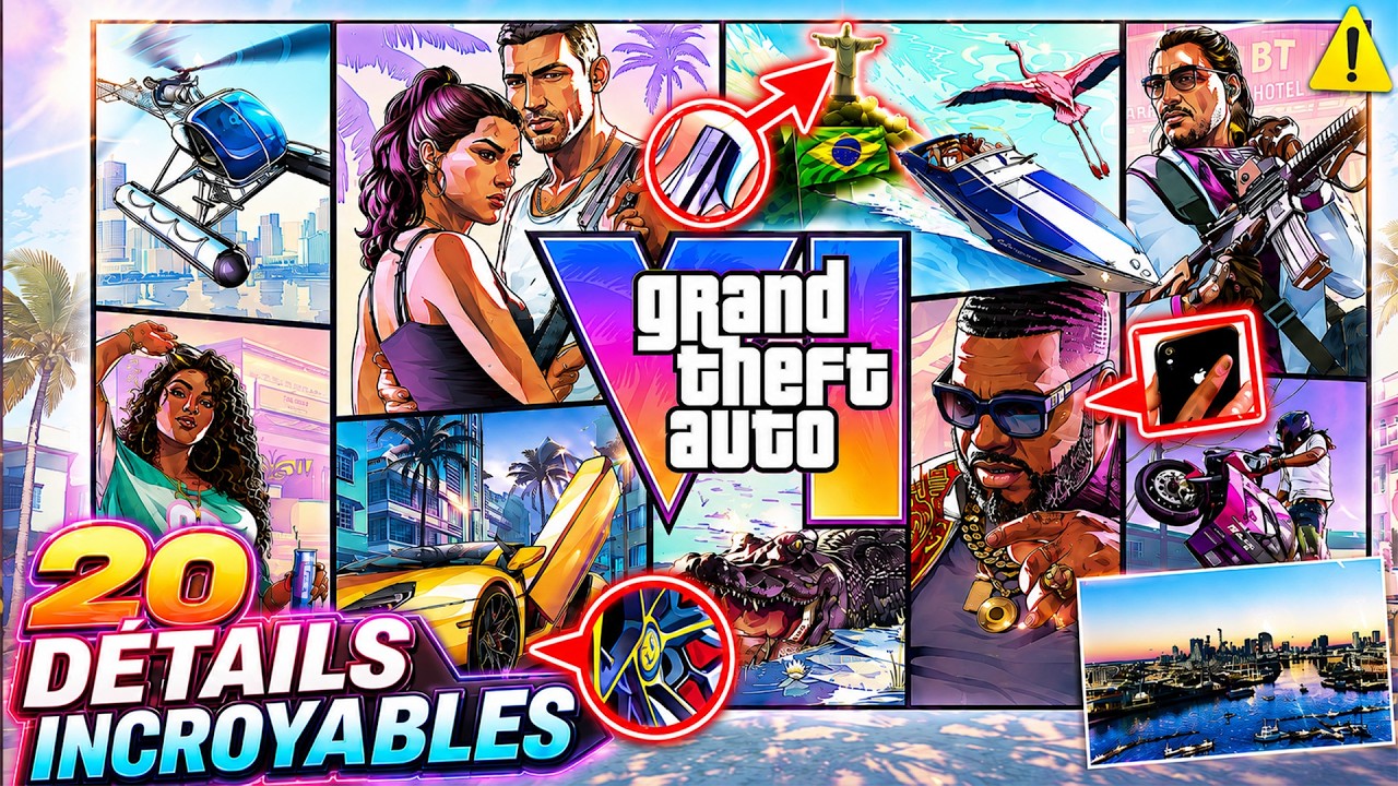 GTA 6 : Tous les SECRETS, références et véhicules CACHÉS les Nouvelles Images et la Jaquette !!