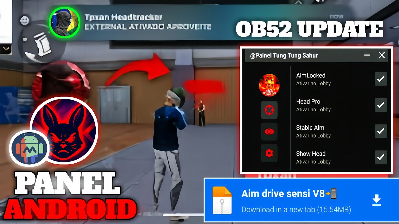 100% Working 🔥 !! ANDROID DARK AURA PANEL 🇧🇷 NEW VERSION 5.0 | FREE DOWNLOAD FILE  FREE FIRE (2026)