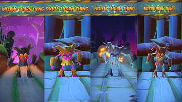 Crash Bandicoot On The Run! - All Mini Bosses (Thorn Thing)