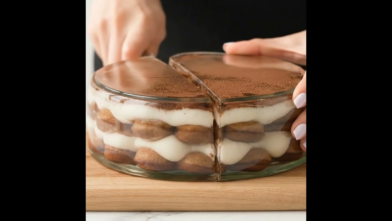 Glass Tiramisu That You Can Slice! ✨🍰 (ASMR) 