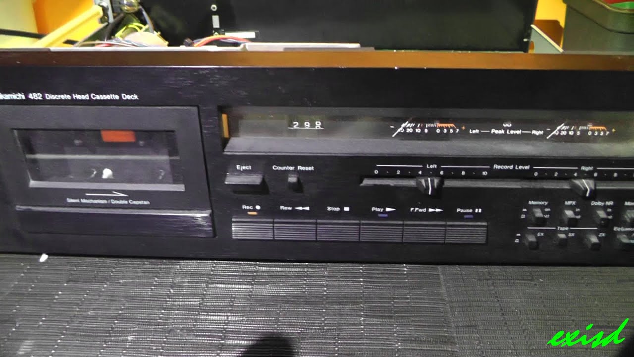 Nakamichi 482 casstette deck javítás repair 3 head - YouTube