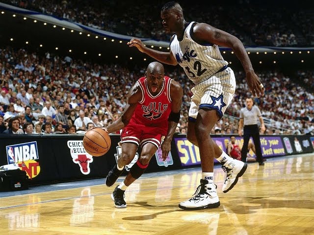 Michael Jordan wearing Playoff Nike Air Jordan 12 (XII) retrospective 