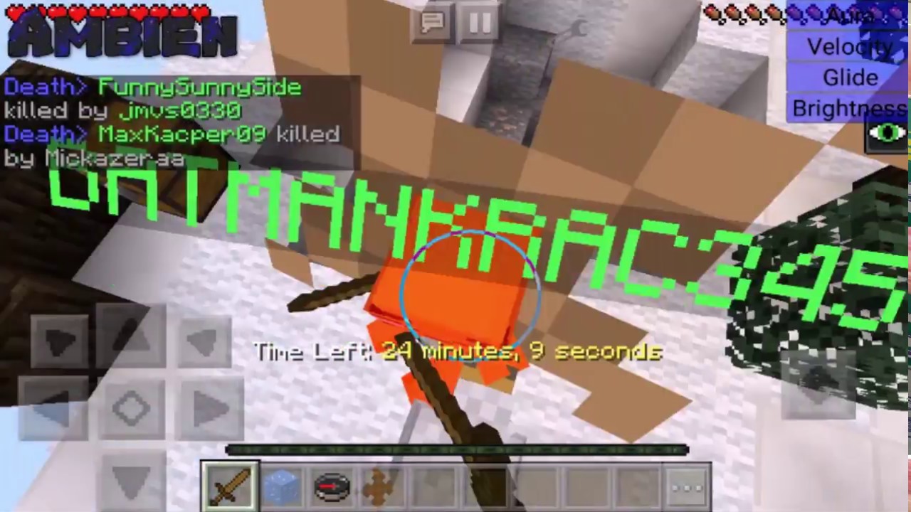 Let's Show Ambien-Client by TimmYCode [Minecraft PE] - YouTube