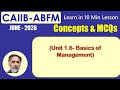 ABFM MAY 26 - Learn in 10 Min (unit 1.6 Business models) with MCQs #07