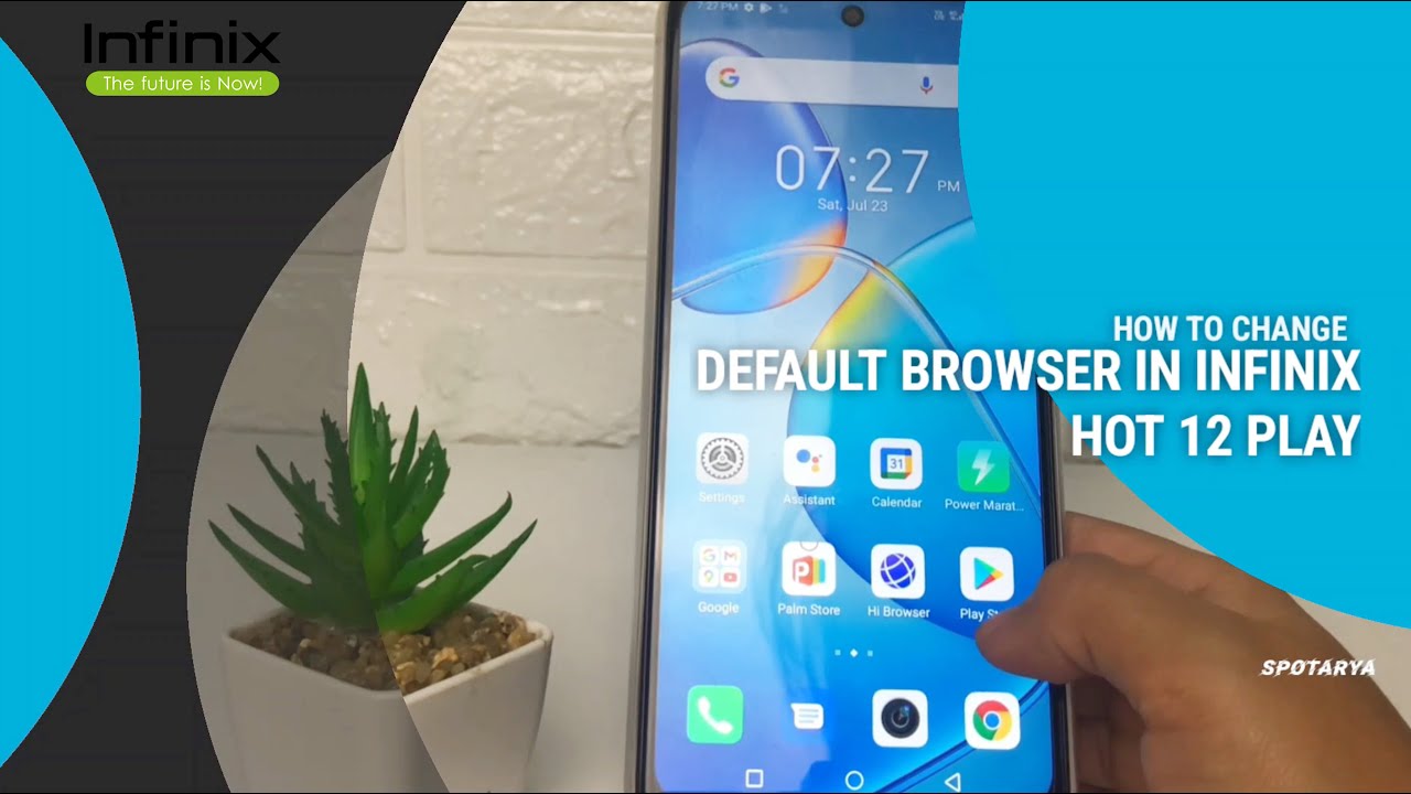 How To Change Default Browser In Infinix Hot 12 Play - YouTube
